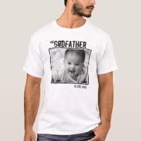 Godfather Photo personnalisée et nom T-shirt
