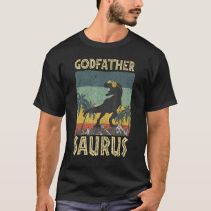Godfather Saurus Dinosaur Rex Family Matching T-Shirt