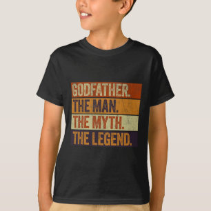 Godfather The Man The Myth The Legend Funny Retro T-Shirt