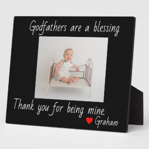 Godfathers baptized plaque