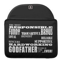 Godfathers Birthdays & Christmas : Qualities Sleeve For MacBooks