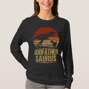 Godfathersaurus Rex Family Dinosaur Rex Dino Fathe T-Shirt