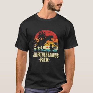 Godfathersaurus T Rex Dinosaur Godfather Saurus Fa T-Shirt
