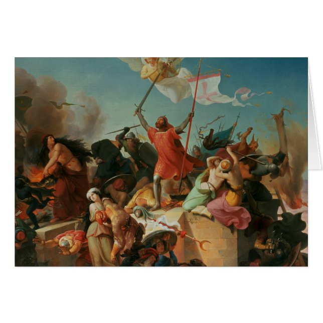 Godfrey de Bouillon, croisé français (Devant horizontal)