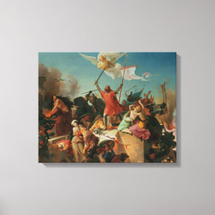 Godfrey de Bouillon, French Crusader Canvas Print