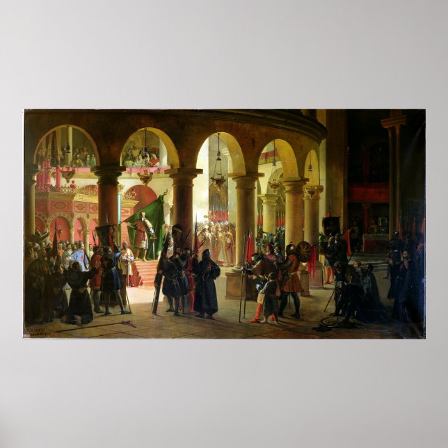 Godfrey of Bouillon  Depositing the Trophies Poster (Front)