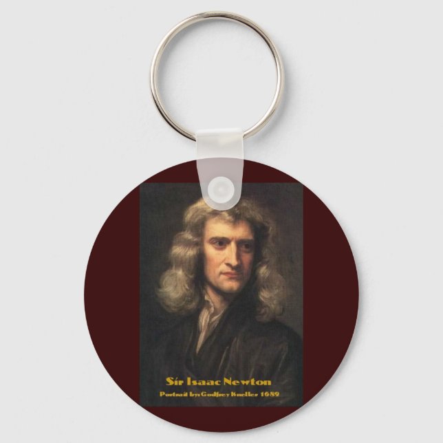 GodfreyKneller-IsaacNewton-1689 Keychain (Front)