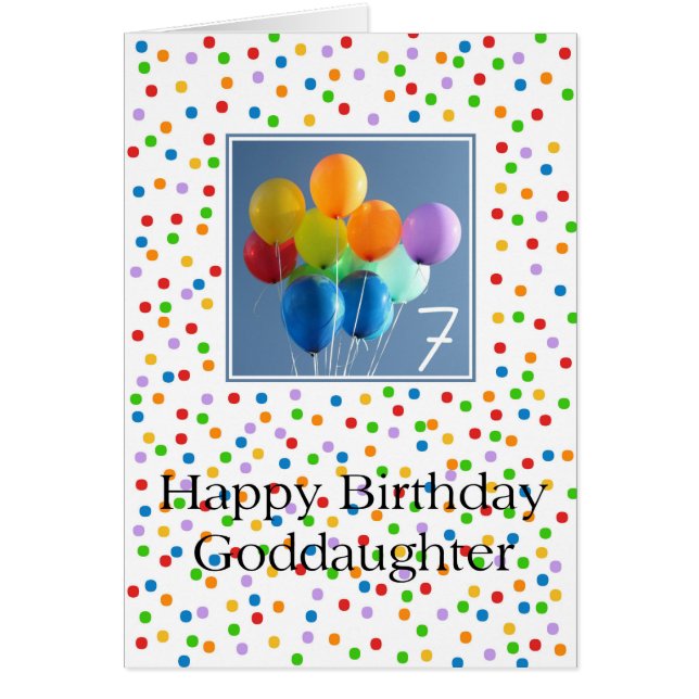 Godgirl, ballons colorés à 7 ans (Devant)