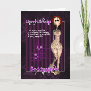 Godgirl Funky moderne carte d'anniversaire avec Ra