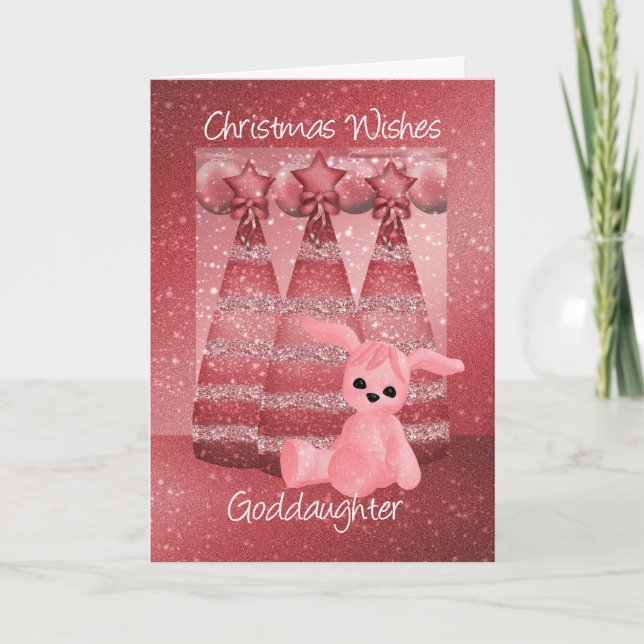 Godgirl Sparkle Noël Carte de voeux Dusky (Devant)