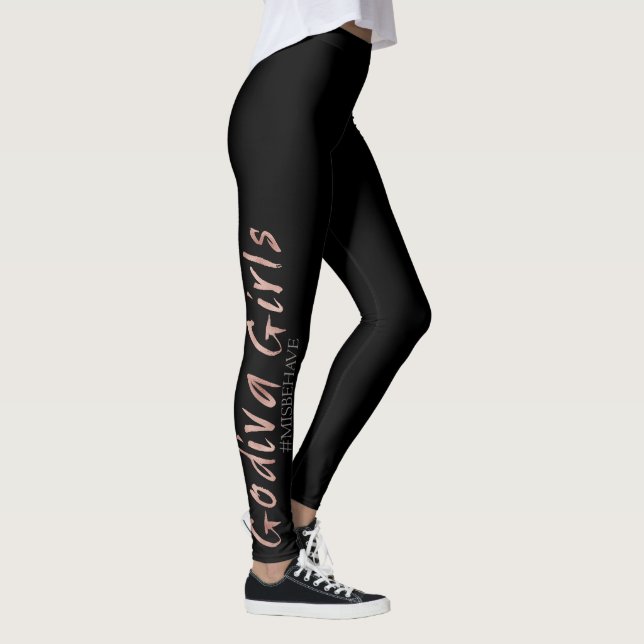 Godiva Girl Leggings- Black Leggings (Right)