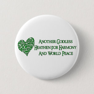Godless For World Peace 2 Inch Round Button