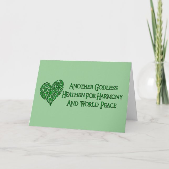 Godless For World Peace Card (Front)