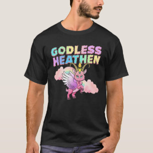 godless heathen baphomet apparel satanic apparel p T-Shirt