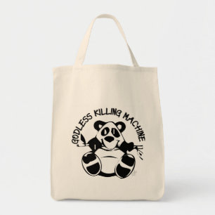 GODLESS KILLING MACHINE PANDA TOTE BAG