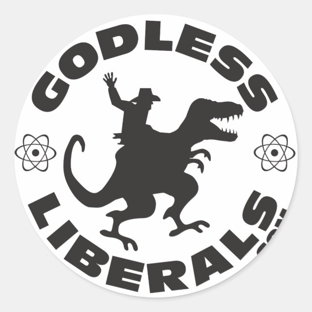 Godless Liberals Official Logo Sticker (Front)