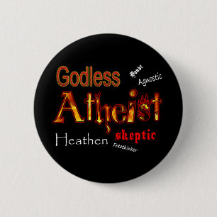 Godless Words 2 Inch Round Button