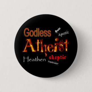 Godless Words 2 Inch Round Button