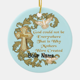 Godly Christian Mom ornament 