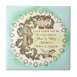 Godly Christian Mom  Tile