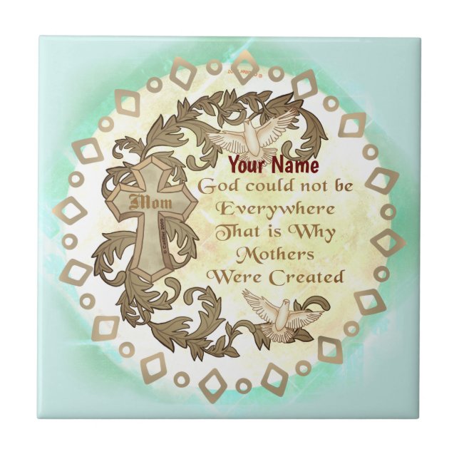Godly Christian Mom  Tile (Front)