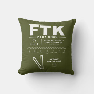 Godman Army Airfield FTK Throw Pillow