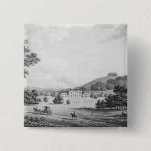 Godmersham Kent Park 2 Inch Square Button