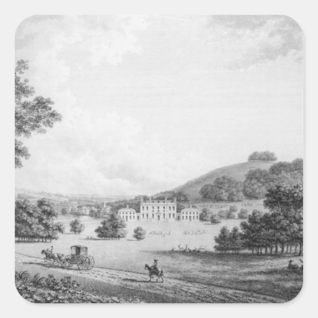 Godmersham Kent Park Square Sticker (Front)