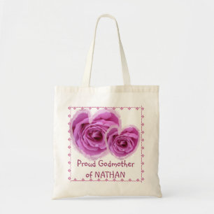 GODMOTHER Bag - PINK Rose Heart with Lace