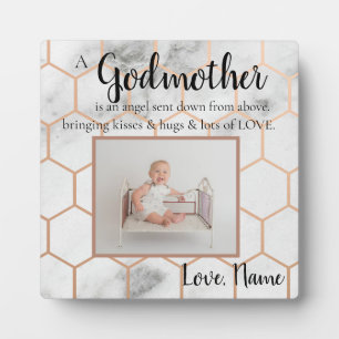 Godmother baptized plaque