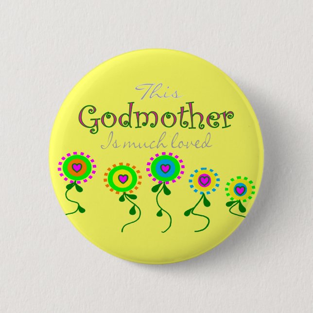 Godmother Gifts for Any Occasion 2 Inch Round Button (Front)