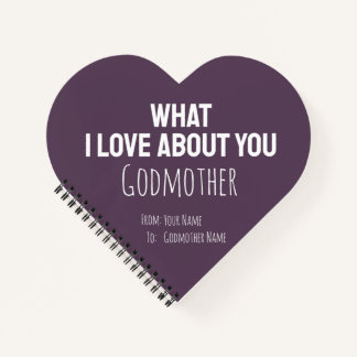 Godmother Gifts Modern Keepsake Unique Simple Notebook