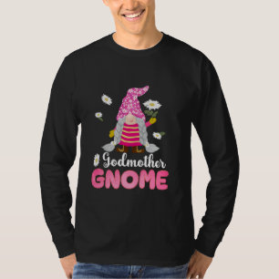 Godmother Gnome Flower Gifts For Mother's Day Mom T-Shirt