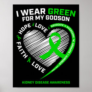 Godmother Godfather Gifts Godson Kidney Disease Aw Poster