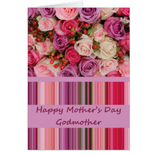 Godmother Happy Mother's Day rose card