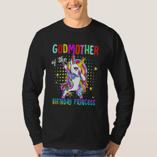 Godmother Of The Birthday Princess Girl Dabbing Un T-Shirt