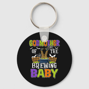Godmother Of The Brewing Byby Funny Halloween  Keychain