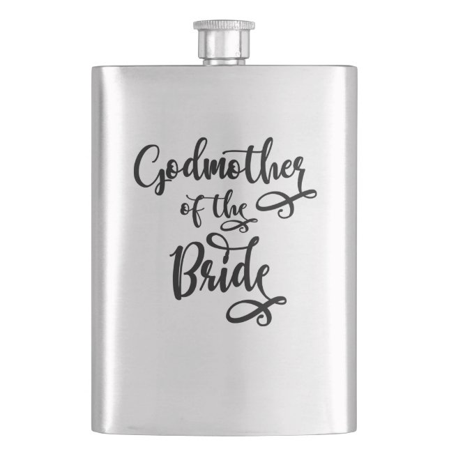Godmother of the Bride Hip Flask (Front)