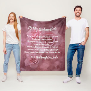 Godmother Personalize Fleece Blanket