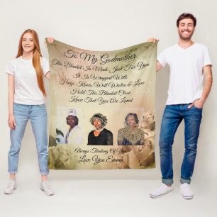 Godmother Personalize Fleece Blanket