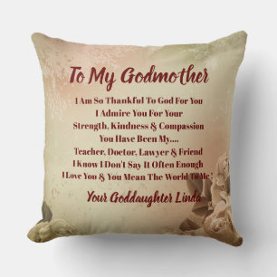 Godmother Personalize Throw Pillow