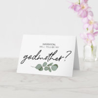 Godmother Proposal Will You Be My Godparents