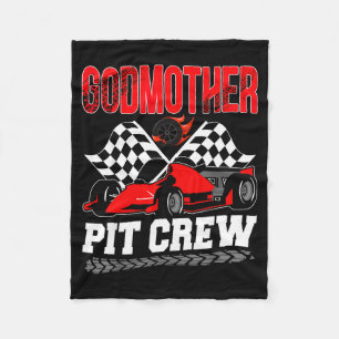 Godmother T Crew Racing Family Race Car Birthday B Fleece Blanket