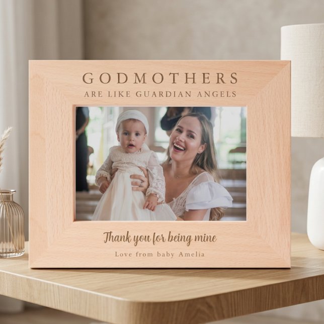 Godmother Thank You Keepsake Wood Etched Frames (Creator Uploaded)