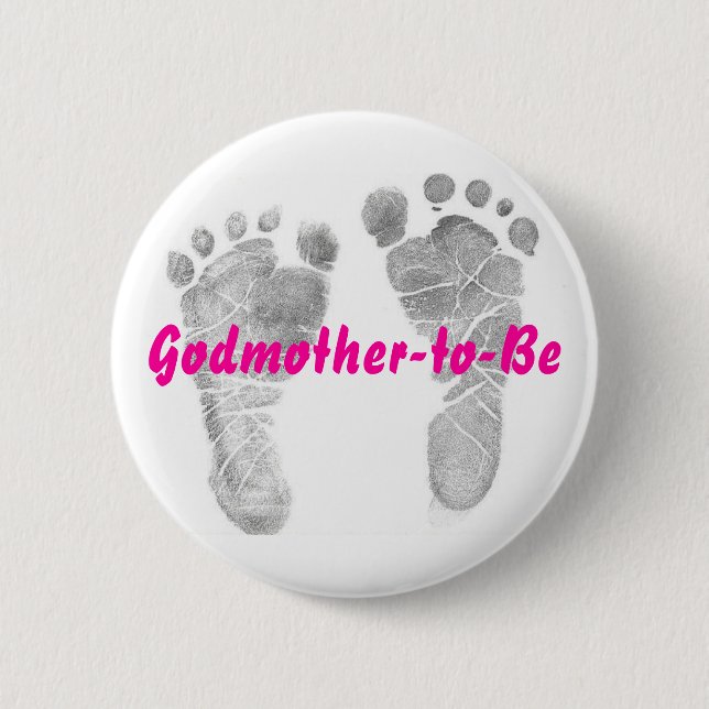 Godmother-to-Be 2 Inch Round Button (Front)
