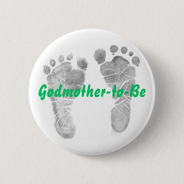 Godmother-to-Be 2 Inch Round Button (Front)