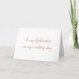 Godmother Wedding Card