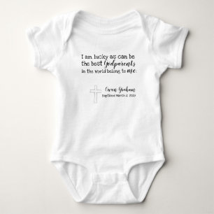 Godparents baptized baby bodysuit