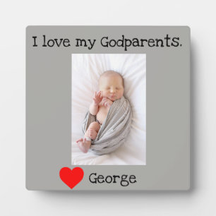 Godparents baptized plaque