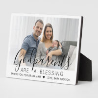 Godparents Thank You Baptism or Christening Photo
